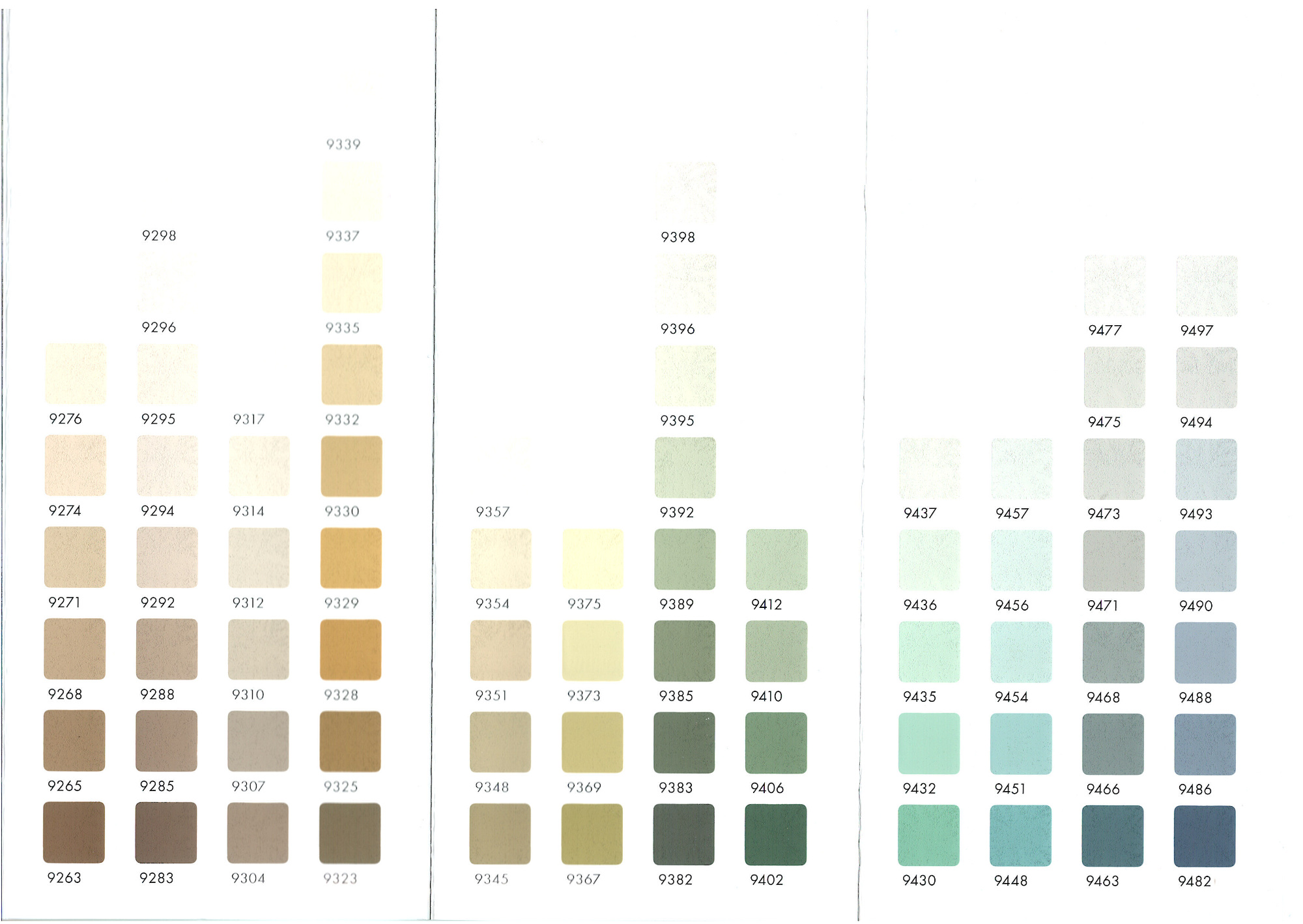 Keim Colour Chart